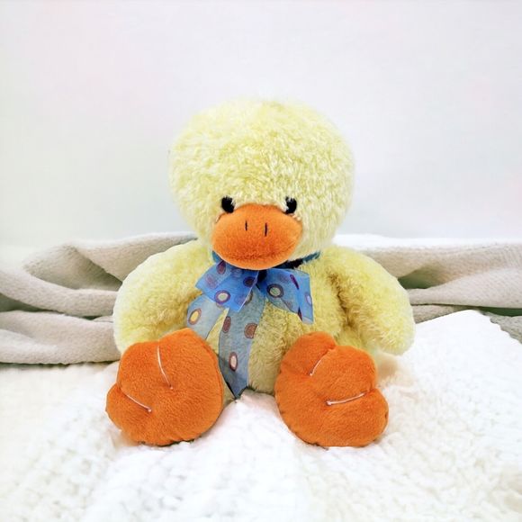 Sugar Loaf Baby Chick Plush Easter Gift Spring Polka Dot Bow Stuffed Animal 11" - Picture 11 of 11